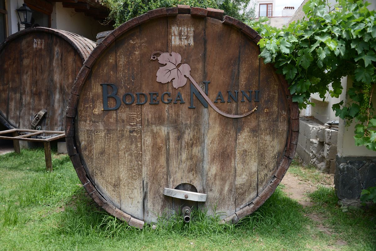57 Old Wine Barrel At Bodega Nanni Winery In Cafayate South Of Salta